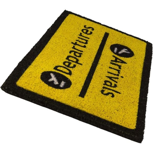 Dörrmatta - FISURA - Ankomster/avgångar - Coco - Halkfri PVC - 70x40 cm