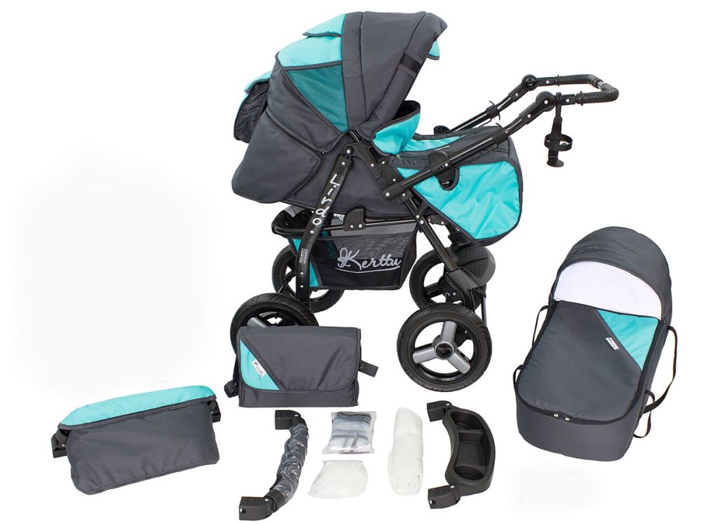 Lirdo kombi - Turquoise/Grey