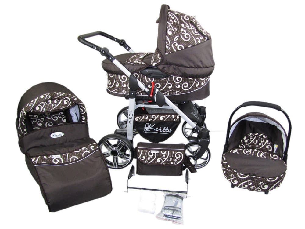 Hubi 3in1 Barnvagn| Travel System - Brown