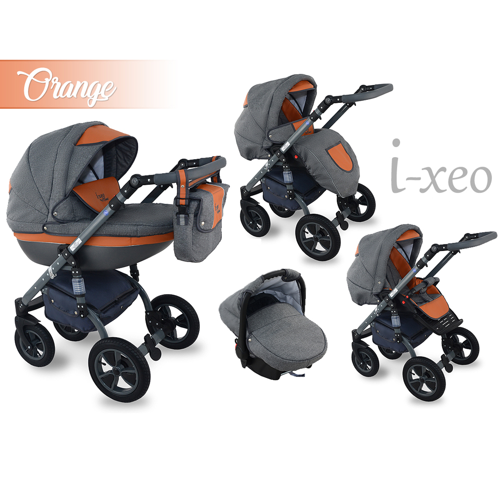 I-Xeo | Travel System Barnvagn - Orange
