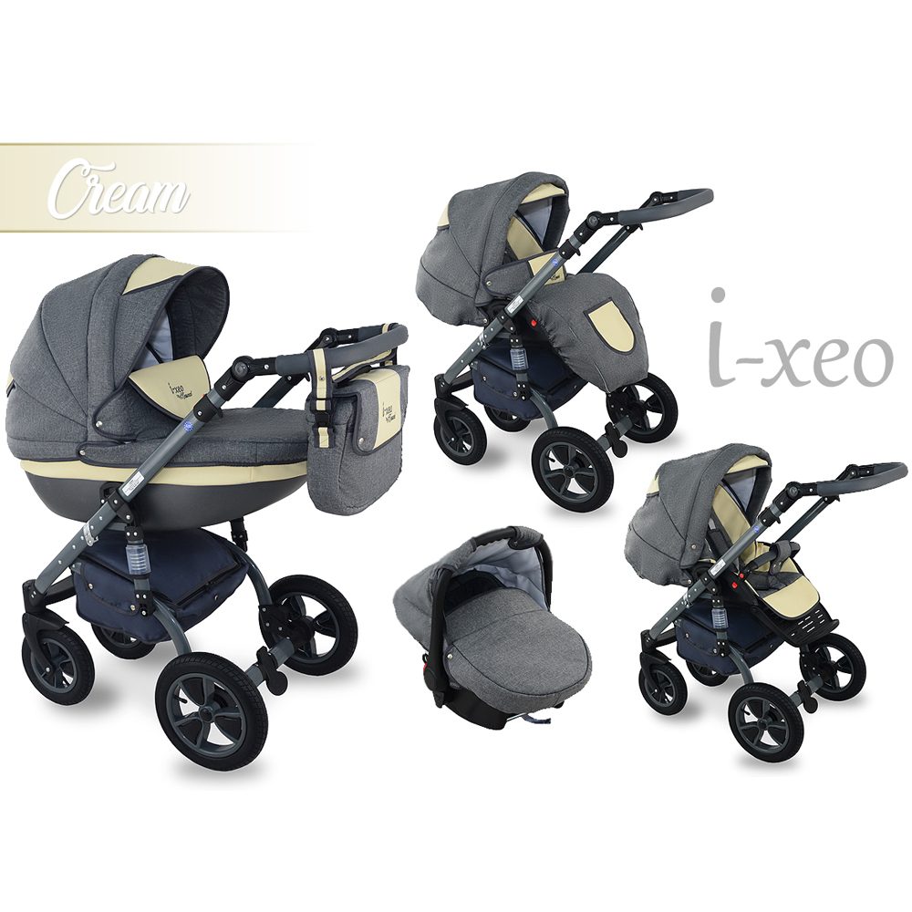 I-Xeo | Travel System Barnvagn - Cream