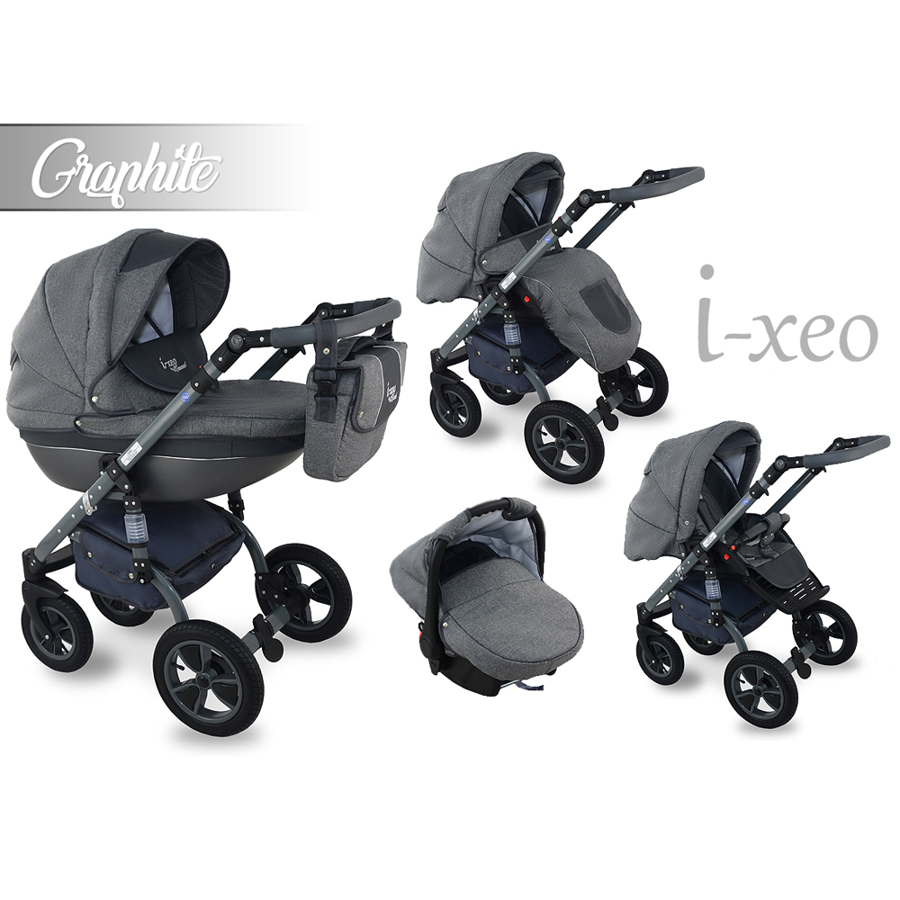 I-Xeo | Travel System Barnvagn - Graphite