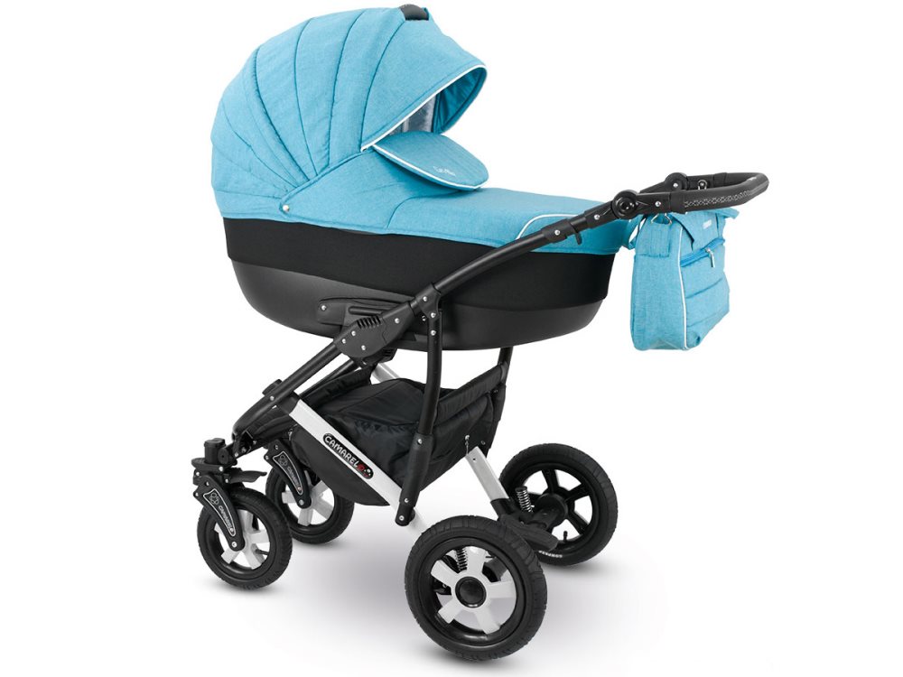 Sevilla - rymlig och bekväm duo barnvagn - Turquoise/White