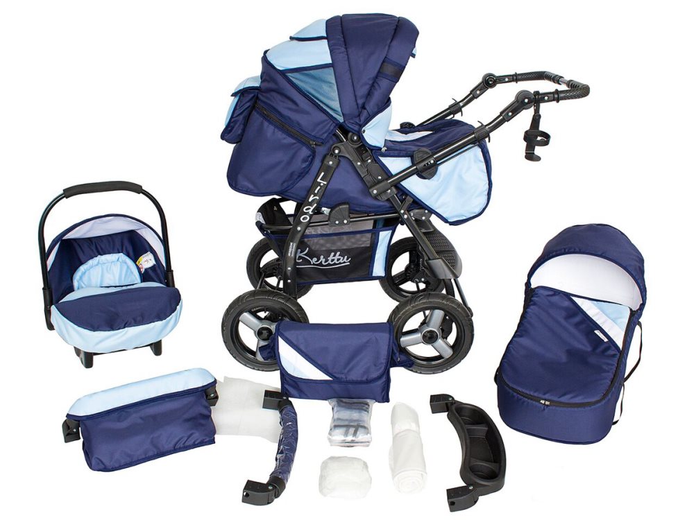 Lirdo Kombi 3 in 1 Barnvagn - Blue
