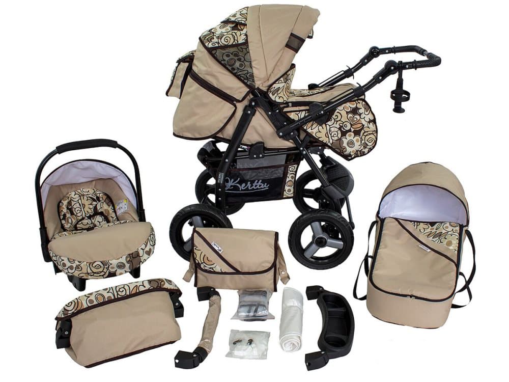 Lirdo Kombi 3 in 1 Barnvagn - Outdoor Timber