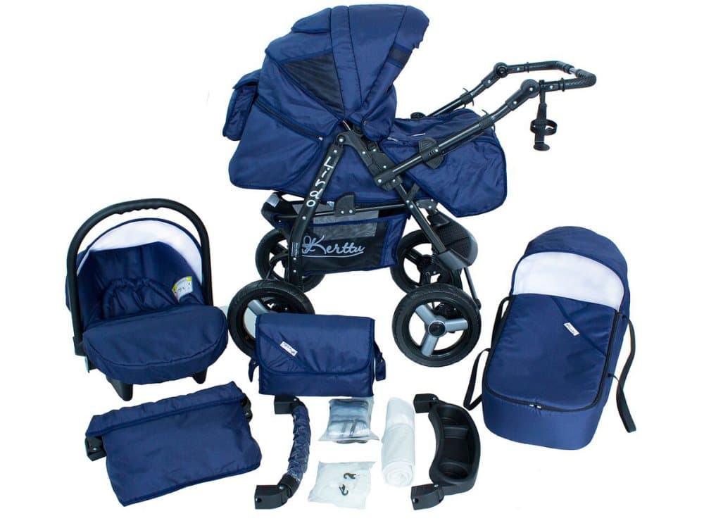 Lirdo Kombi 3 in 1 Barnvagn - Outdoor Blue