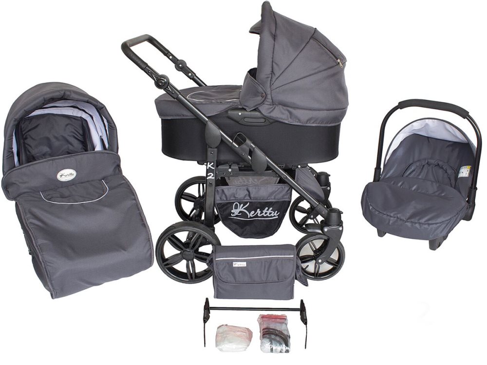 K2 Travel System Barnvagnar - Graphite Grey