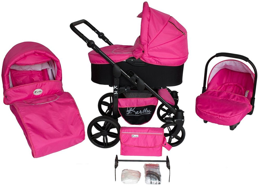 K2 Travel System Barnvagnar - Hot Magenta