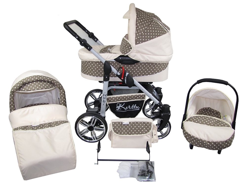 Hubi 3in1 Barnvagn| Travel System - Beige