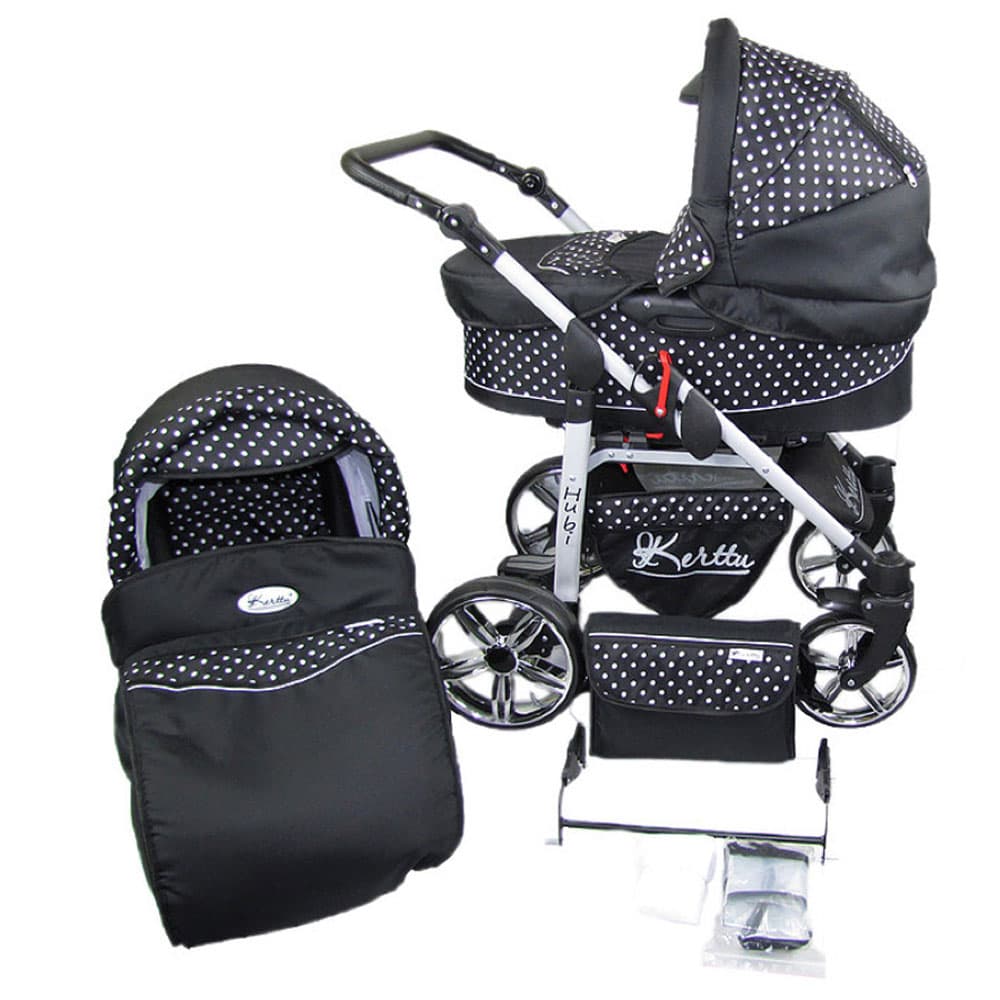 Hubi Duo Barnvagn - Black