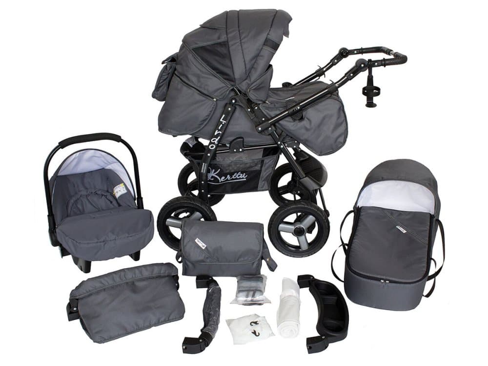 Lirdo Kombi 3 in 1 Barnvagn - Lounge Grey