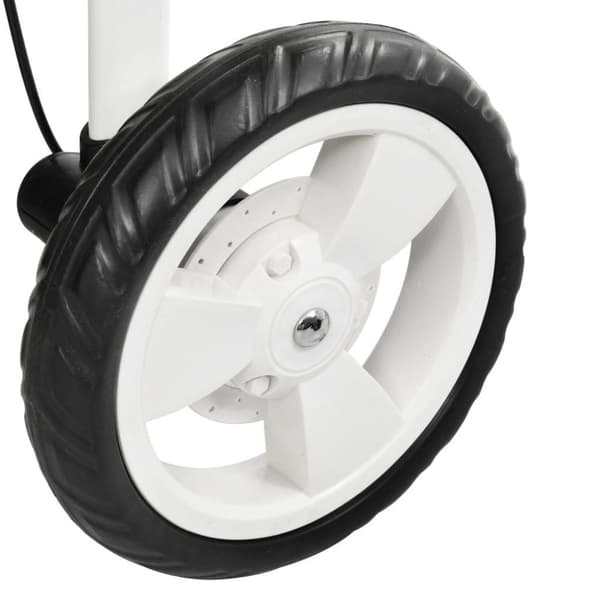 vidaXL Sittvagn 3 hjul rosa och svart