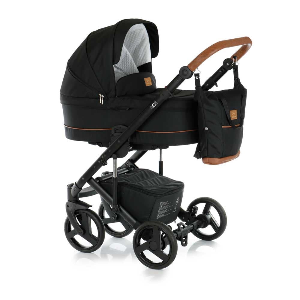 Neri Duo Barnvagn - Black/Cognac