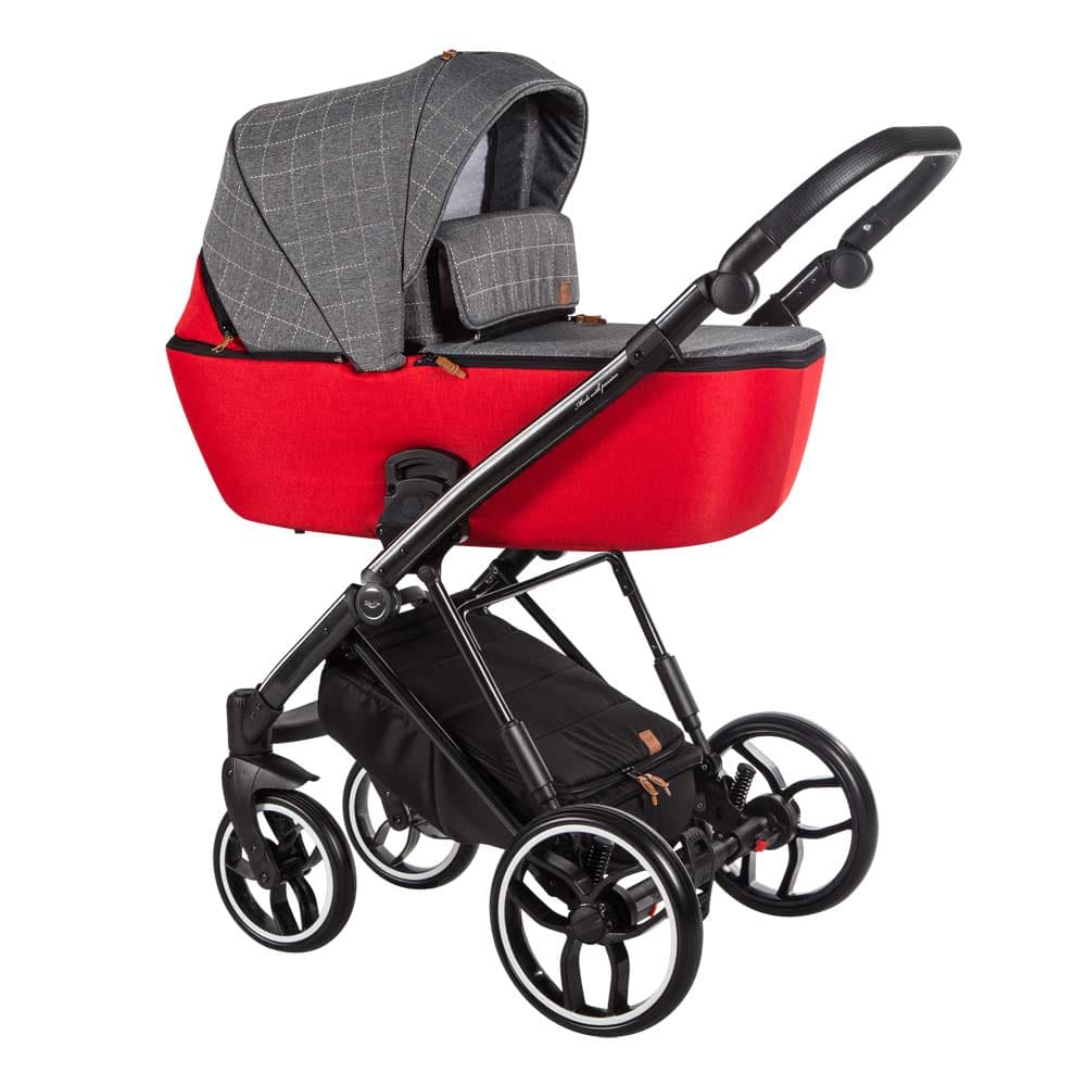 La Rosa Barnvagn - Red/Grey