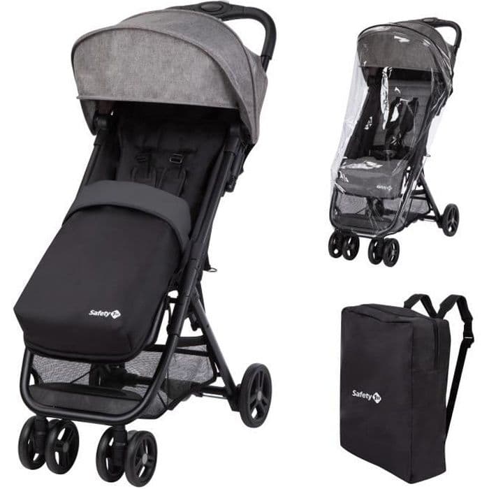SÄKERHET FÖRST Barnvagn Teeny Comfort Pack Svart Chicblack Chic
