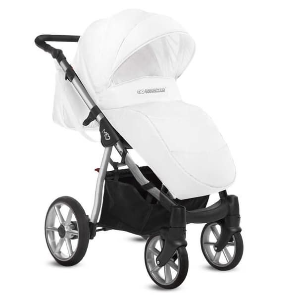 ​Mommy Glossy White Barnvagn - Silver
