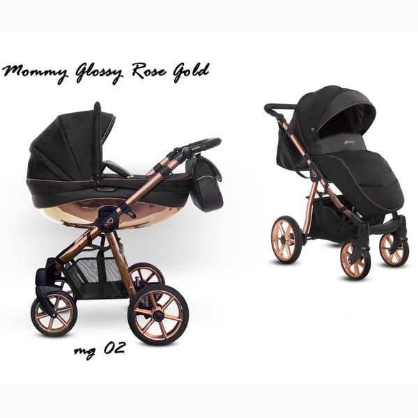 ​Mommy Glossy Barnvagn - Rose Gold