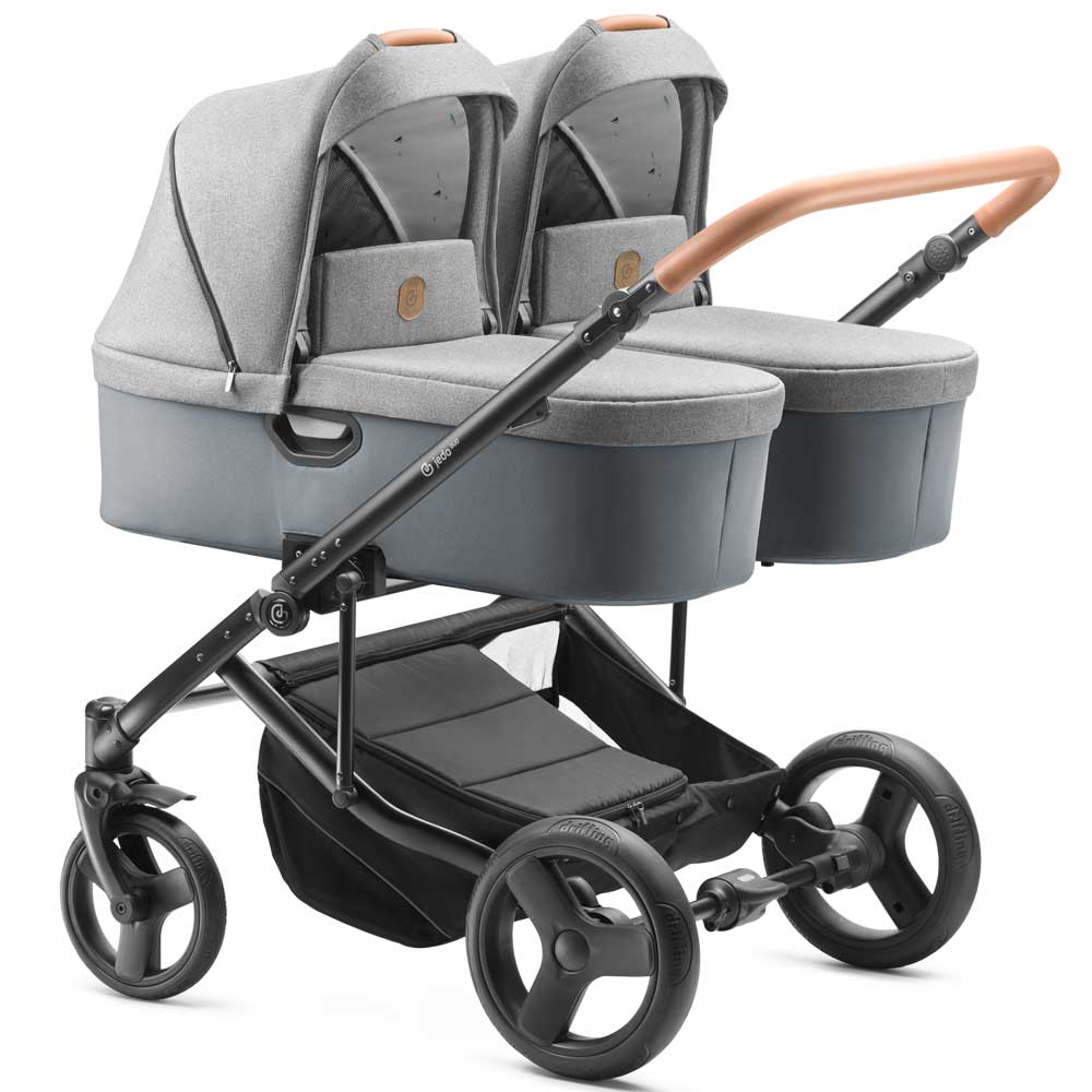 Tamel Duo Tvillingbarnvagn - Argento