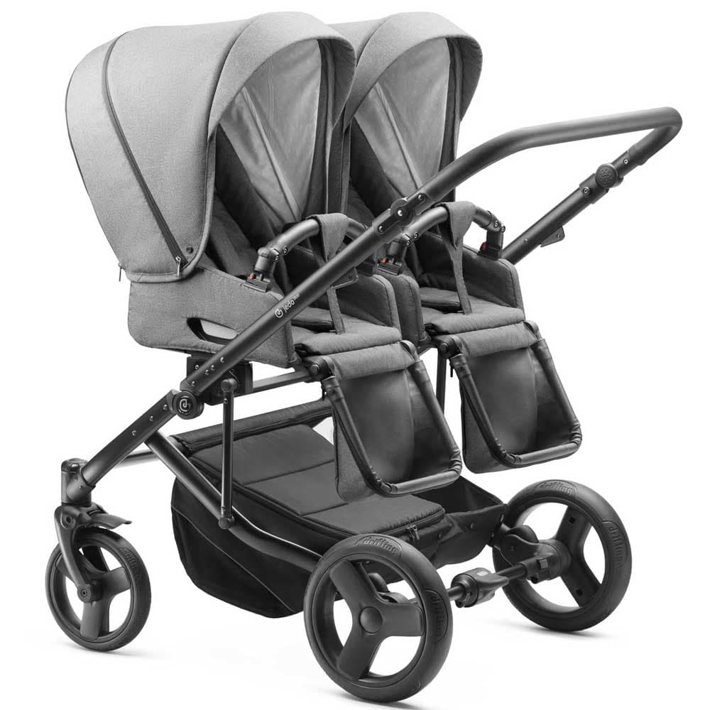 Tamel Duo Syskon Sittvagn - Grey