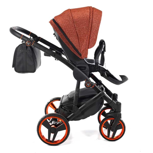 Junama Superstar Leatherette - Orange Glitter