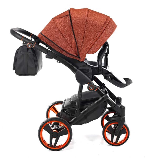 Junama Superstar Leatherette - Orange Glitter