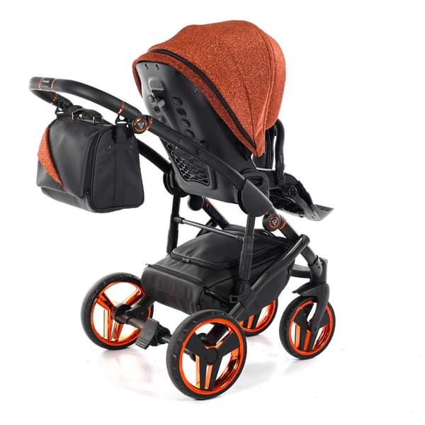 Junama Superstar Leatherette - Orange Glitter