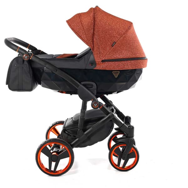 Junama Superstar Leatherette - Orange Glitter