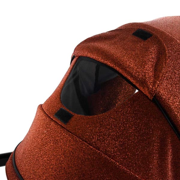 Junama Superstar Leatherette - Orange Glitter