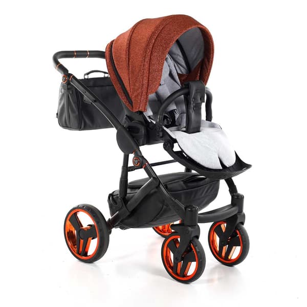 Junama Superstar Leatherette - Orange Glitter