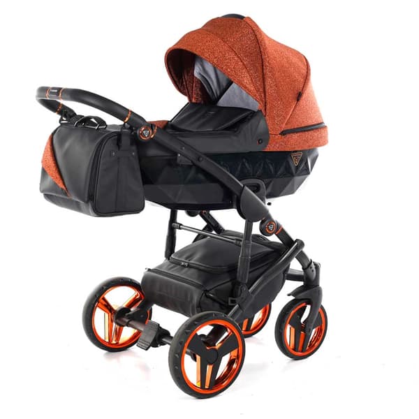 Junama Superstar Leatherette - Orange Glitter