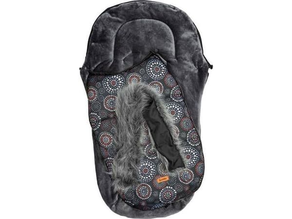Sensillo OLAF FOOTMUFF BLACK ROSETTES 100 X 45