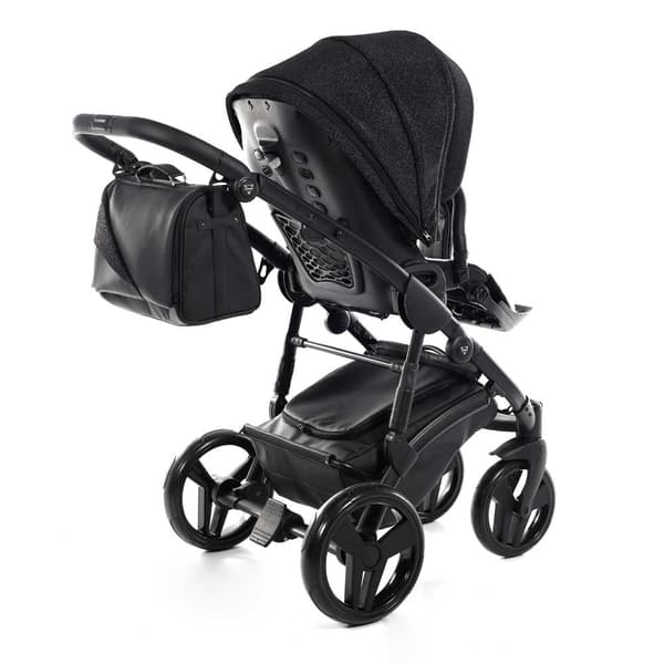 Junama Superstar Leatherette - Black Glitter
