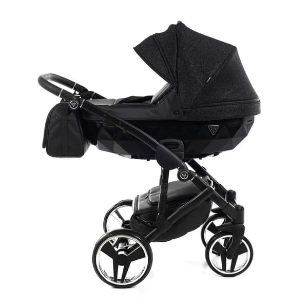 Junama Superstar Leatherette - Black Glitter