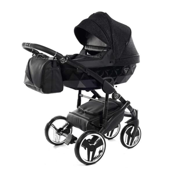 Junama Superstar Leatherette - Black Glitter