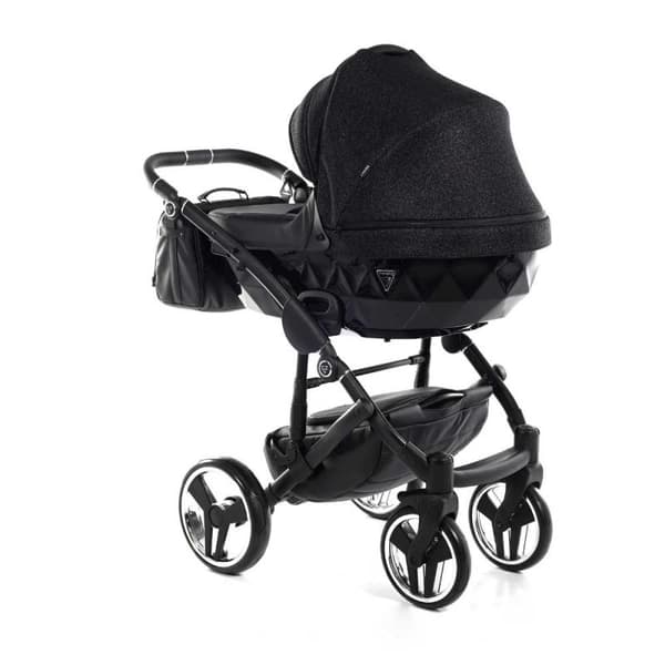 Junama Superstar Leatherette - Black Glitter