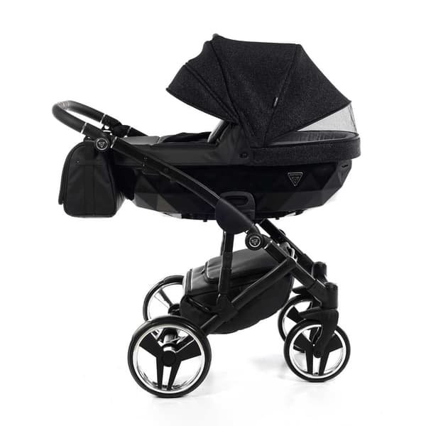Junama Superstar Leatherette - Black Glitter
