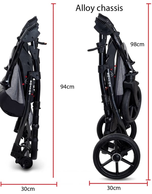 Yhdistelmävaunut 3-in-1 ElmaPram Boston