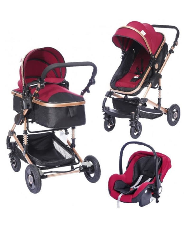 Barnvagn 3-In-1 + Babyskydd ElmaPram Montano