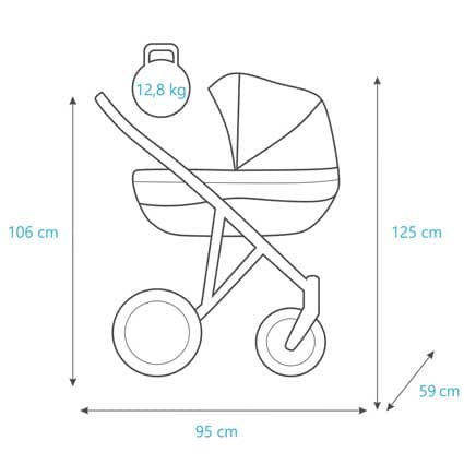​Lazzio 3-in-1 Travelsystem - Black Eco