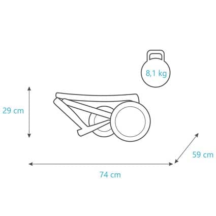 ​Lazzio 3-in-1 Travelsystem - Argento Eco