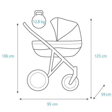 ​Lazzio Black 3-in-1 Travelsystem - Flowers