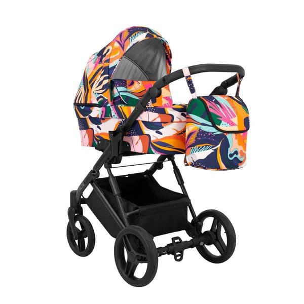 ​Lazzio Black 3-in-1 Travelsystem - Flowers
