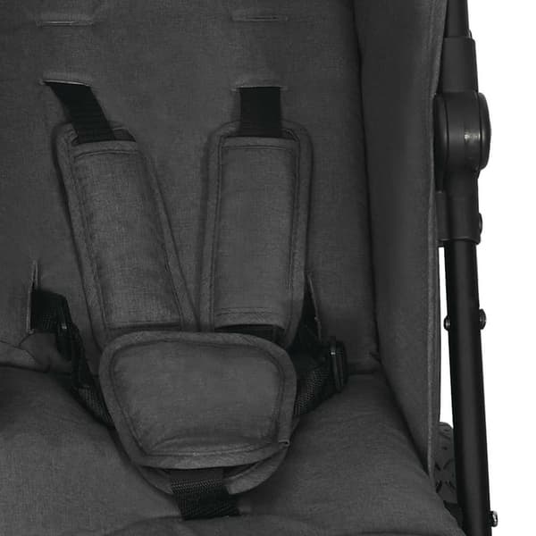 vidaXL Tvillingvagn antracit stål