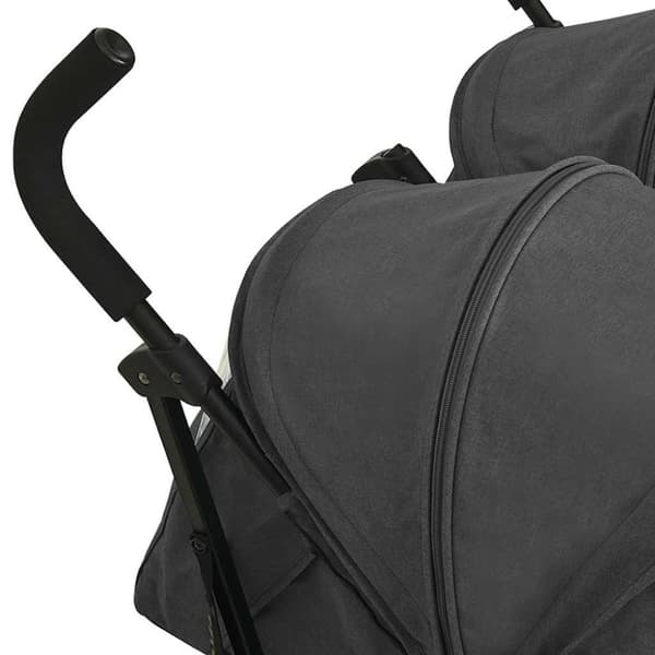 vidaXL Tvillingvagn antracit stål