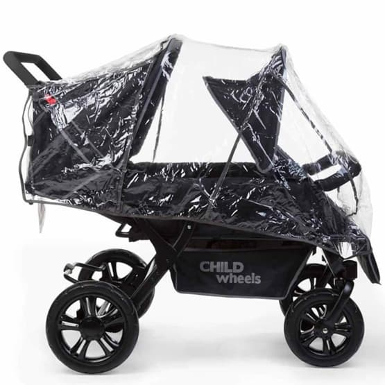 Childhome Syskonvagn För 4 Barn Svart Cwtb2