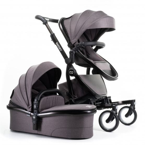 Snoozy - Barnvagn Med Liggdel One Sports 108 Cm Mörkgrå