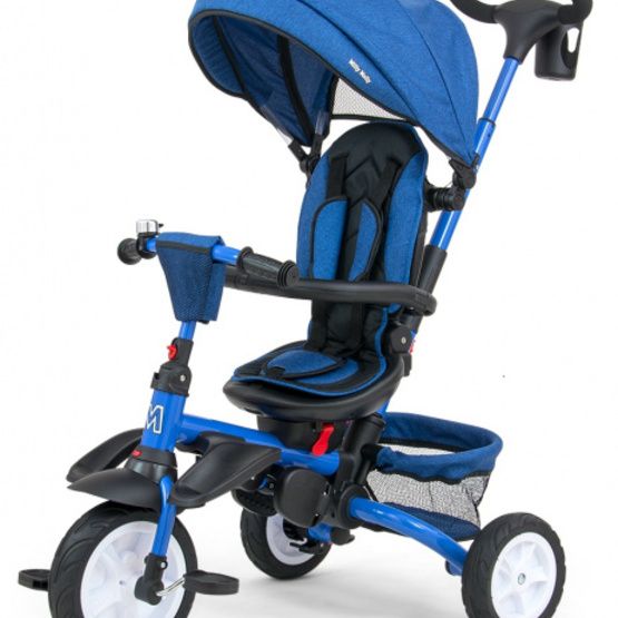 Milly Mally - Trehjuling / Sulky 109 Cm Navy/Svart