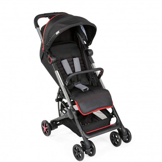 Chicco - Sulky Miinimo-3 104 Cm Svart/Röd