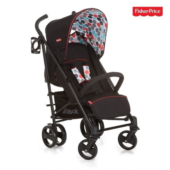 HAUCK - barnvagn venice - Fisher Price - svart