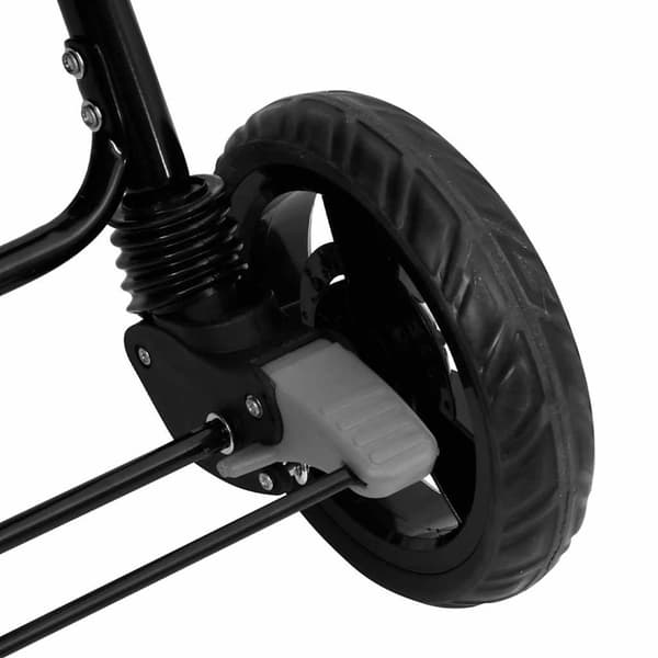 vidaXL Tandem tvillingvagn ljusgrå stål